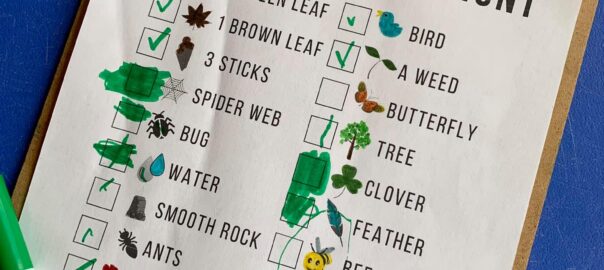 outdoor spring scavenger hunt