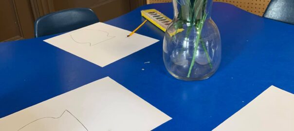 painting for the letter V